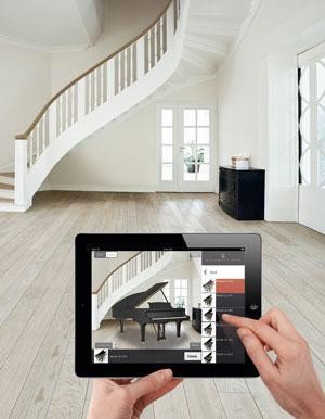 用戶可以逐一“放置”鋼琴于現實環境中