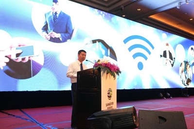 深信服科技 CEO 何朝曦先生發表講話