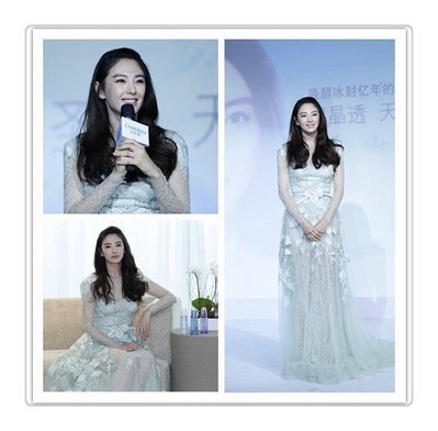 張雨綺以其驚艷的“無死角美麗”，詮釋凝潤、晶透、柔滑的天寵冰肌